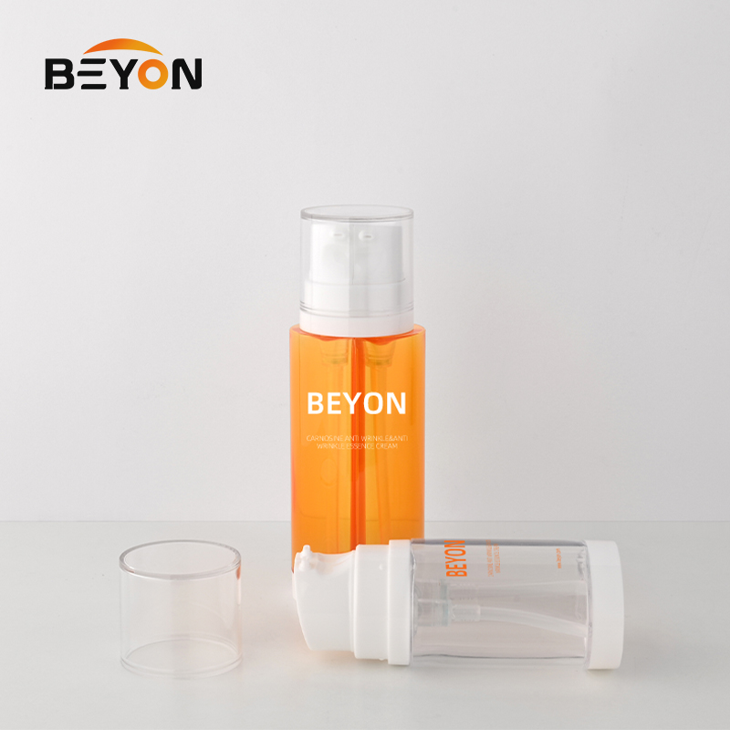 Customized 30ml 50ml Empty Dual Chamber Bottles | Wholesale PETG Two-in-One Lotion Containers
