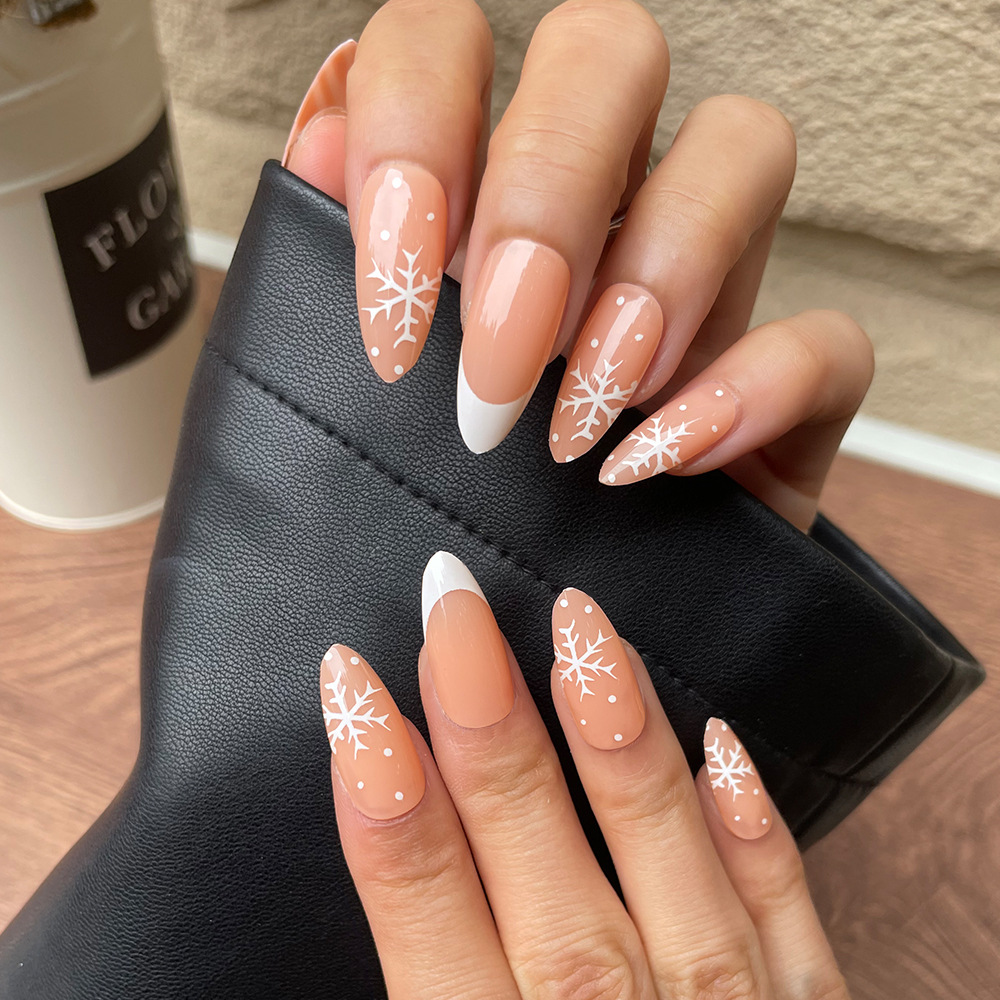 Christmas Nail Products Artificial Nails Nail for Girls Press on Nails almond nails Nails Design Art Marnicure