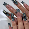 Wholesale 24pcs Hand Painted Gel Press Nails Beautiful Luxury Customized Design Handmade Press on Nails