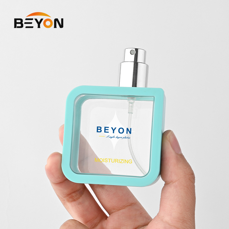 Custom 40ml Colored PETG Recycled Luxury Empty Plastic Pump Spray Perfume Bottles for Cosmetics