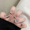 Custom Logo 24pcs Gel Press on Nails Building Gel French Fake Nails Wholesale Thick Short Nails Press on Tips