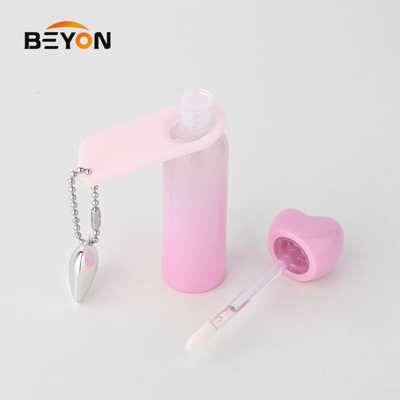 Wholesale Empty Clear Mini Cosmetic Packaging Custom Logo Printed Refillable Plastic Lip Gloss Tube Container