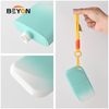 Keychain Hanging Cream Lotion Squeeze Bottles for Cosmetic Custom Mini Sunscreen Bottle 50ml PE Sunscreen Packaging