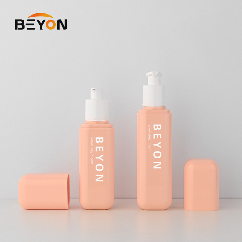 100ml 120ml OEM Custom square Pump Empty PET Plastic lotion Bottle Cosmetic Container for Body lotion
