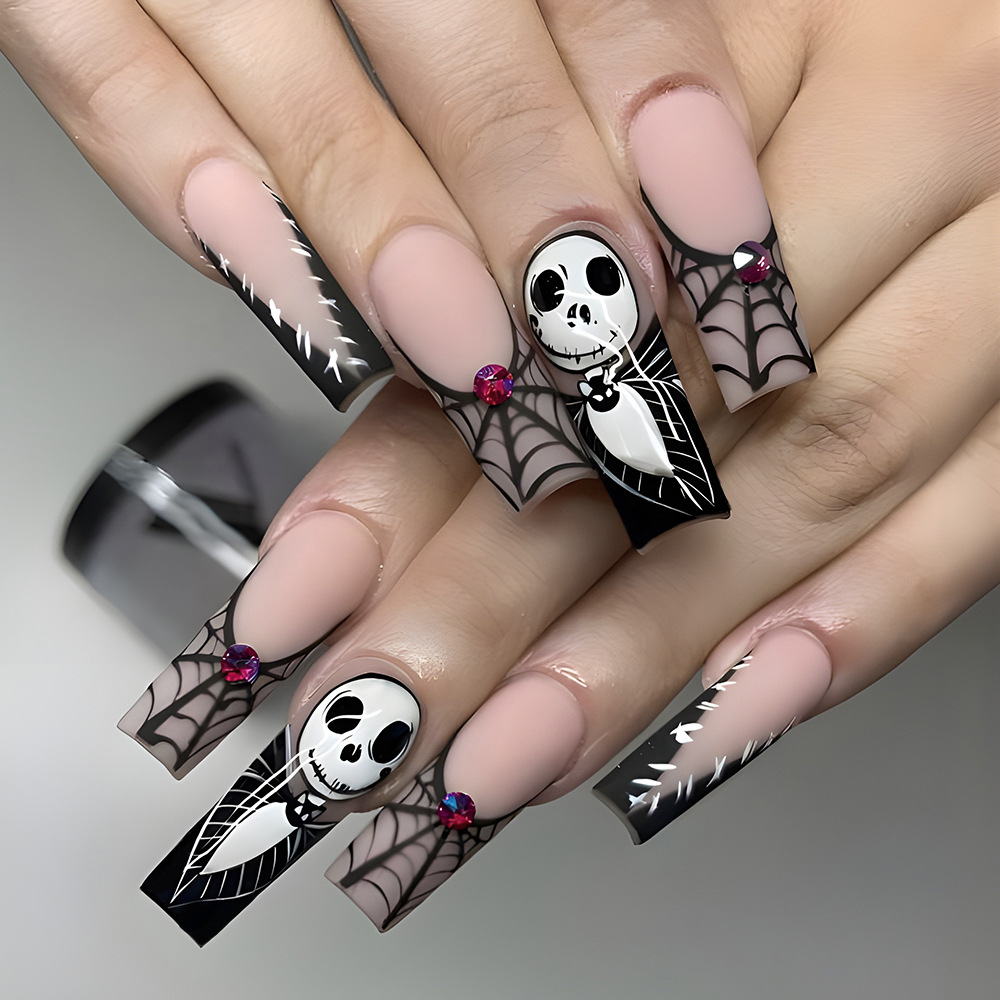 Wholesale 24pcs Hand Painted Gel Press Nails Beautiful Luxury Customized Design Handmade Press on Nails