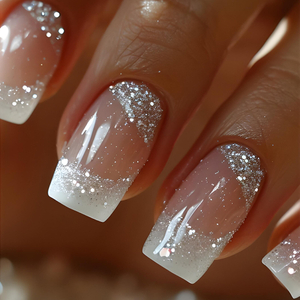 Wholesale 24PCS Nude Effect Oval Press-on French Style Nails for Finger Application