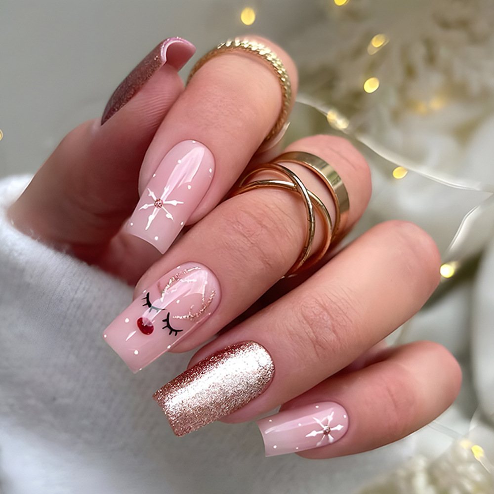 Christmas Nail Products Artificial Nails Nail for Girls Press on Nails Nails Design Art Marnicure