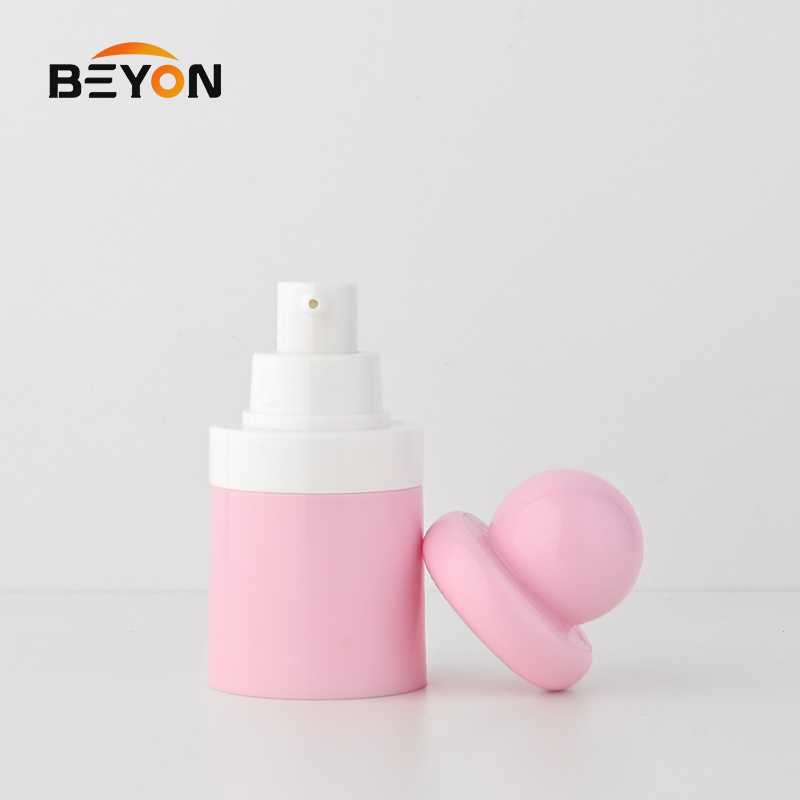 Premium 30ml Pink Lotion Bottle With Pump Skincare Serum Pump Bottle Custom Foundation Bottle