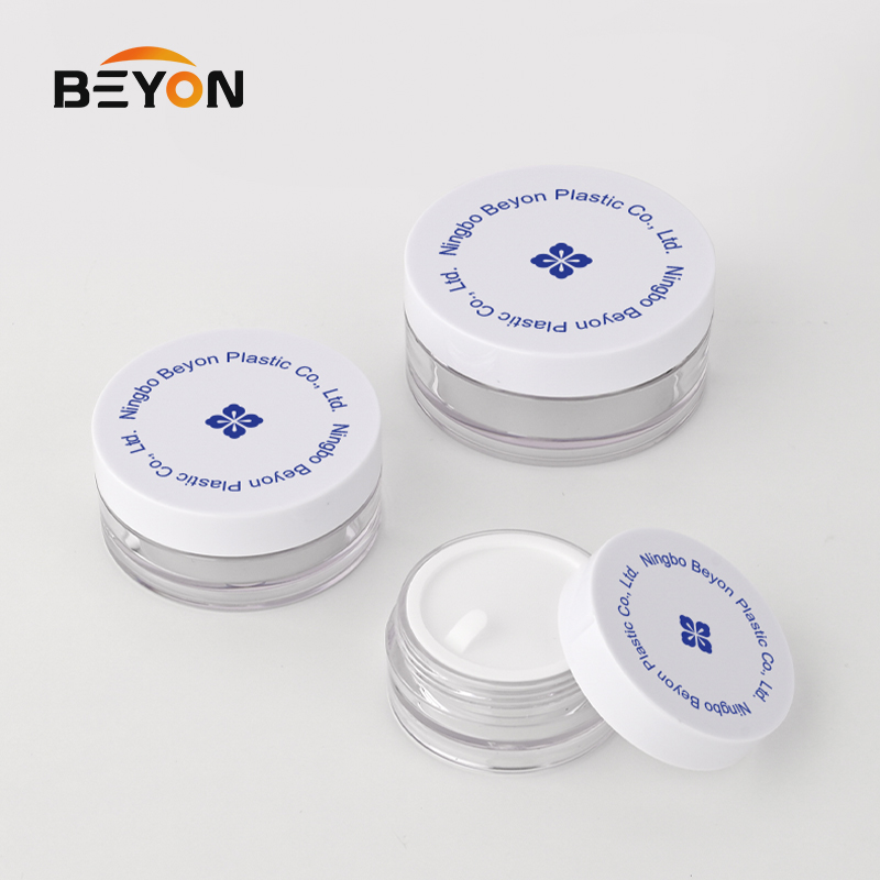 High Quality Plastic Cream Jar PETG Cosmetic Jar with White Screw Cap for Face Cream Moisturizer Packaging