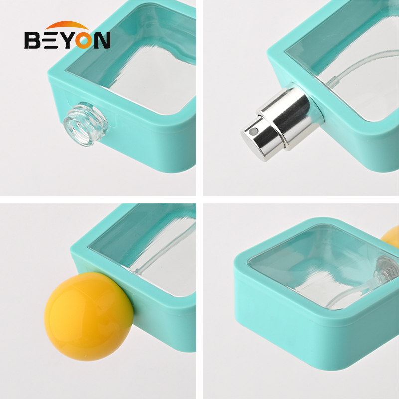 Custom 40ml Colored PETG Recycled Luxury Empty Plastic Pump Spray Perfume Bottles for Cosmetics