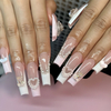 Wholesale 24pcs Hand Painted Gel Press Nails Beautiful Luxury Customized Design Handmade Press on Nails