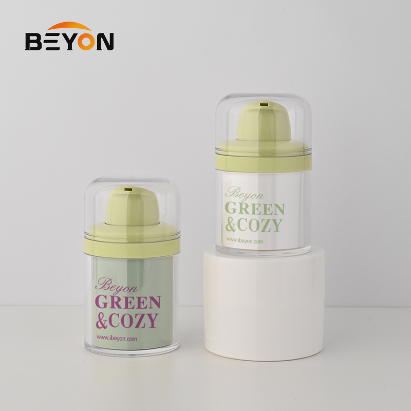 Customized Luxury 30ml 50ml Empty Wall Plastic Airless Pump Bottles For Face Lotion Serum Liquid Foundation