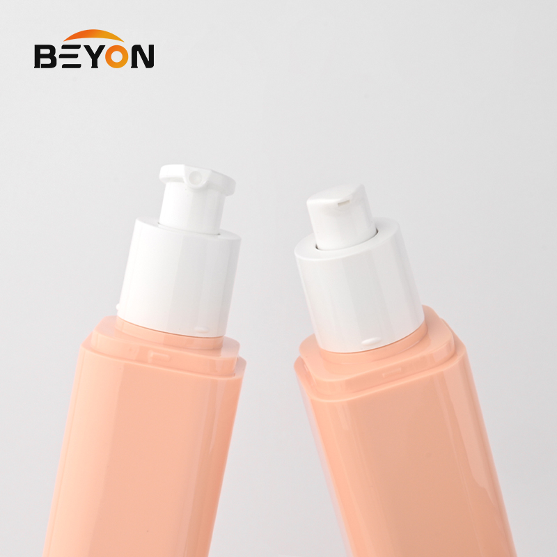 100ml 120ml OEM Custom square Pump Empty PET Plastic lotion Bottle Cosmetic Container for Body lotion