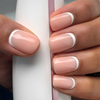 Wholesale 24PCS Nude Effect Oval Press-on French Style Nails for Finger Application