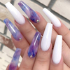 24-pcs Press-on Nails Medium T-shaped Nail Tips Reusable Minimalist Finger Design