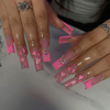 Wholesale 24pcs Hand Painted Gel Press Nails Beautiful Luxury Customized Design Handmade Press on Nails