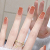 Wholesale 24PCS Nude Effect Oval Press-on French Style Nails for Finger Application