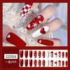 Christmas Private Label Fake False Nails Wholesale Ongles Handmade Bulk Custom Press on Nails