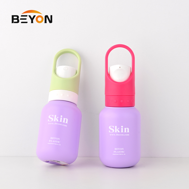 80ml PE bottle spray bottle lotion bottle used for sun protection with a hand ring